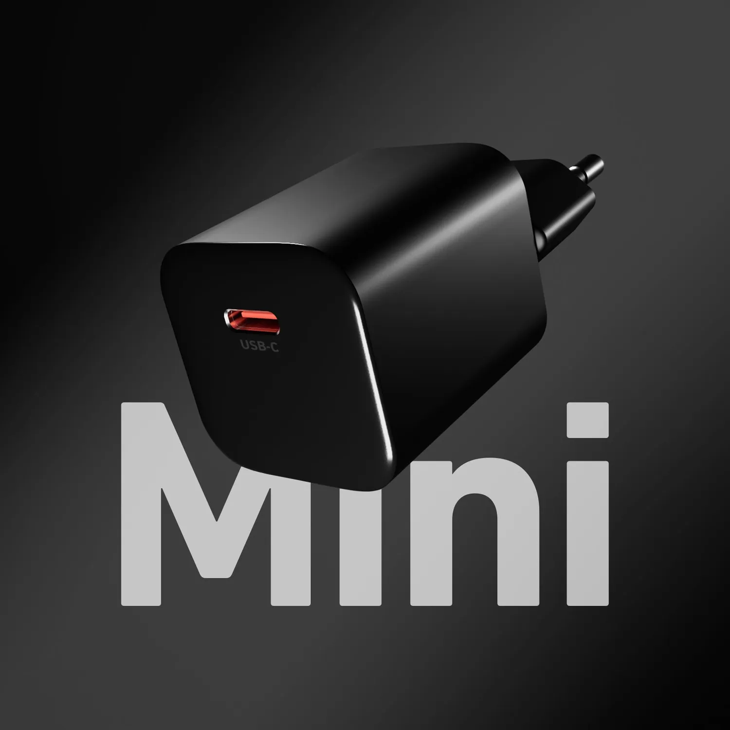 SBS 65W GaN USB-C Wandladegerät PD 3.0 Schwarz