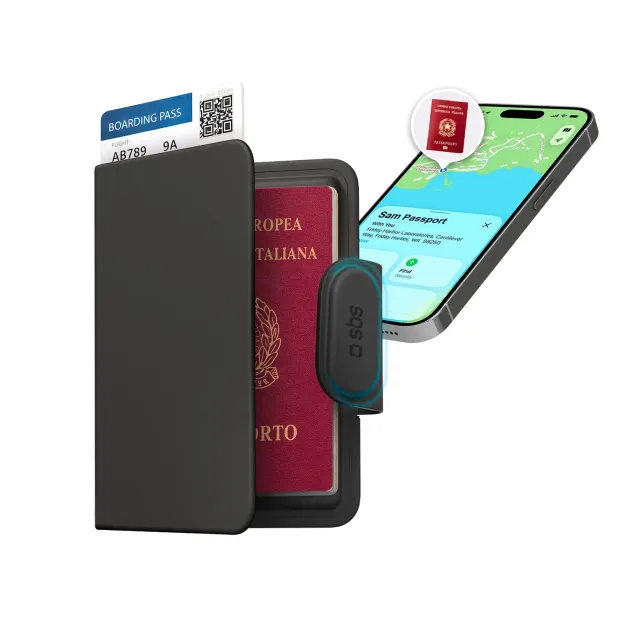 SBS Track My Passport Passhülle mit Tracker Find My