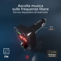 SBS 15W Auto-Ladegerät FM-Transmitter Bluetooth USB