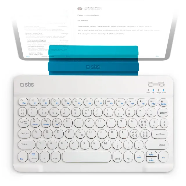 SBS Universal Funk-Tastatur QWERTZ Halter Schwarz