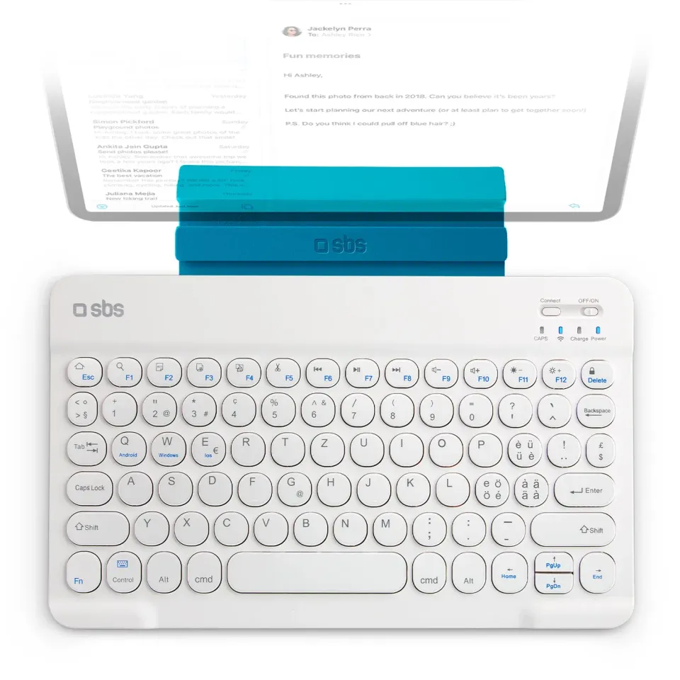 SBS Universal Funk-Tastatur QWERTZ Halter Schwarz
