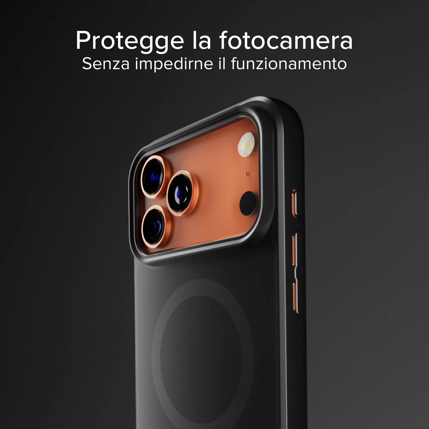 SBS D3O Hülle iPhone 17 Pro Schwarz MagSafe