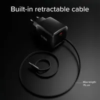 SBS 45W GaN USB-C Ladegerät Kabel 75cm