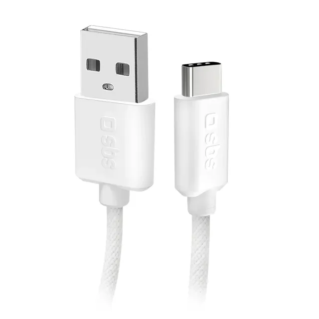 SBS USB-A auf USB-C Kabel 1,5 m Textil