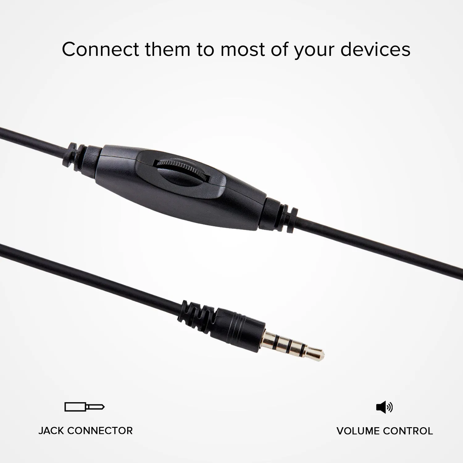 SBS Stereo Kopfhörer Kabel 3,5mm Mikrofon Schwarz