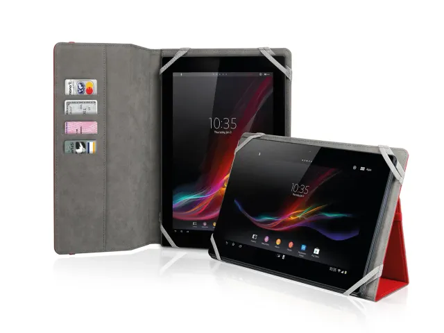 SBS Bookstyle Tablet-Hülle 10 Zoll kirschrot Klapp