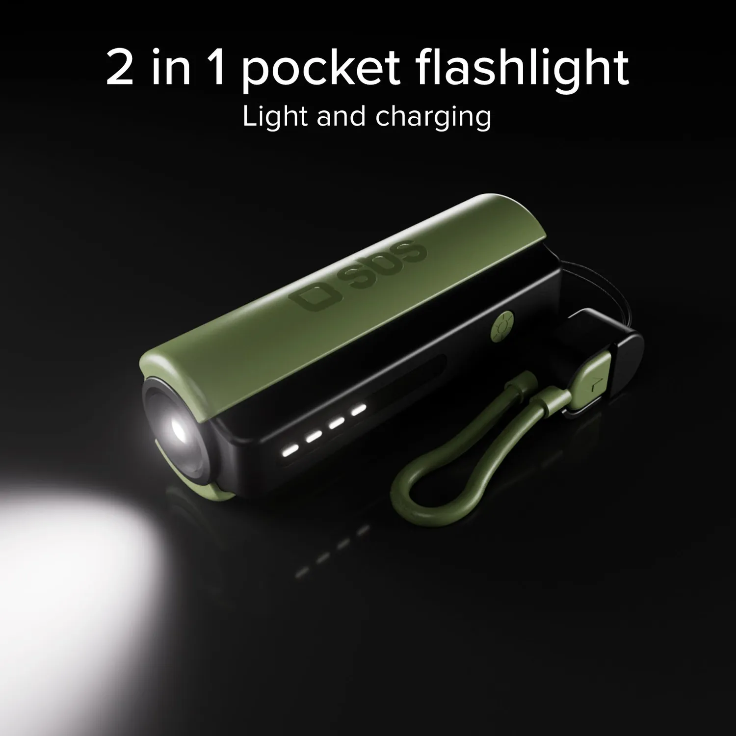 SBS Wild Gear Powerbank 5000mAh Outdoor LED USB-C 10W