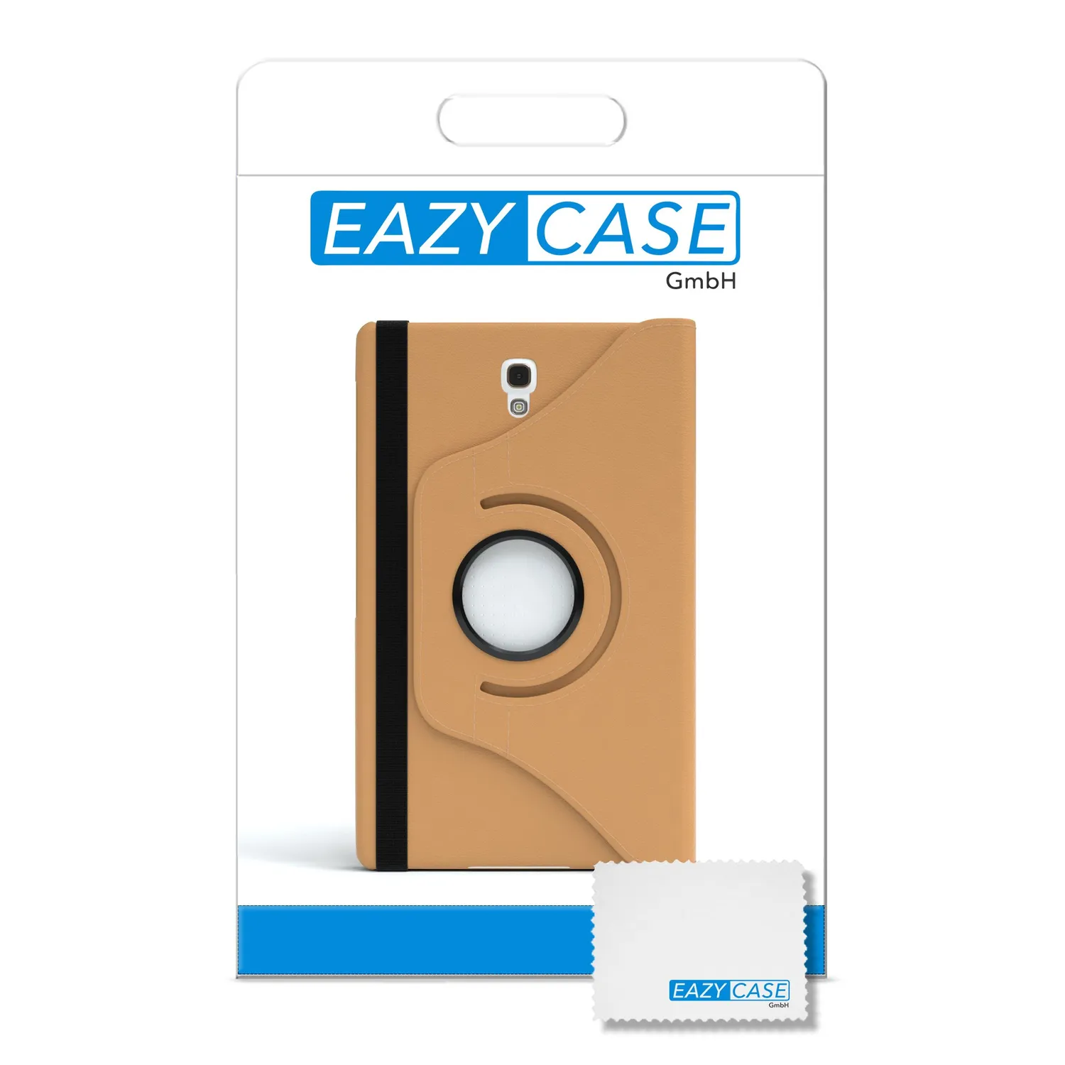 EAZY CASE Galaxy Tab 2 7.0 Tablethülle Hellbraun 360° drehbar