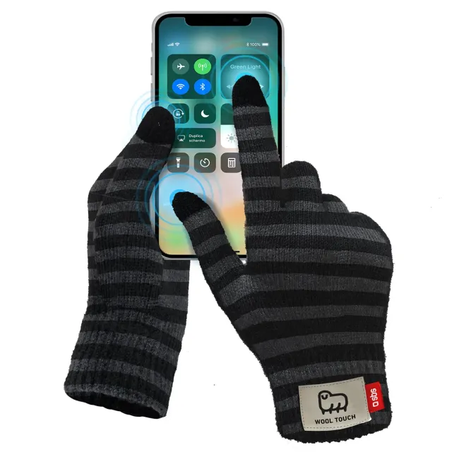 SBS Winter Touch Handschuhe Schwarz Größe L touchfähig