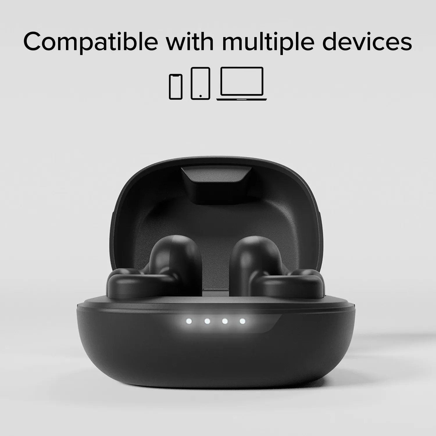 SBS OWS Clip Bluetooth Kopfhörer Touch Open-Ear Schwarz