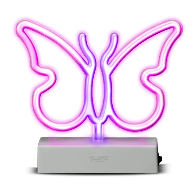 SBS Pink Butterfly Vibes LED-Leuchte Neon-Effekt rosa