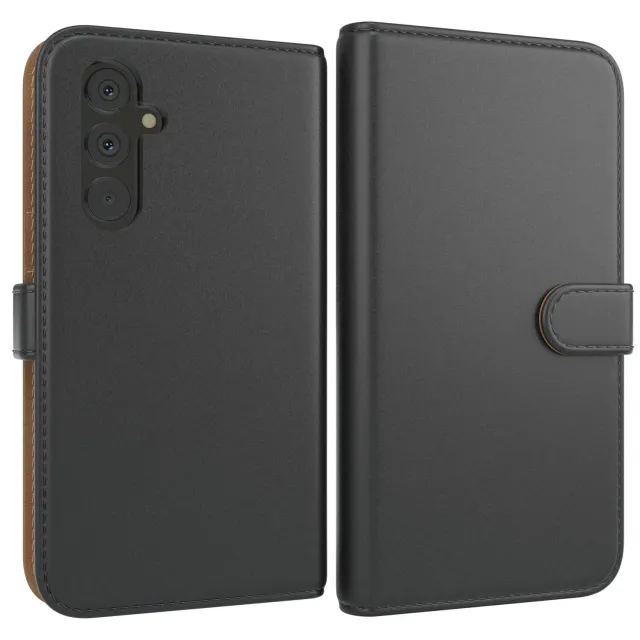 EAZY CASE Galaxy A54 Klapphülle Schwarz Book Kunstleder