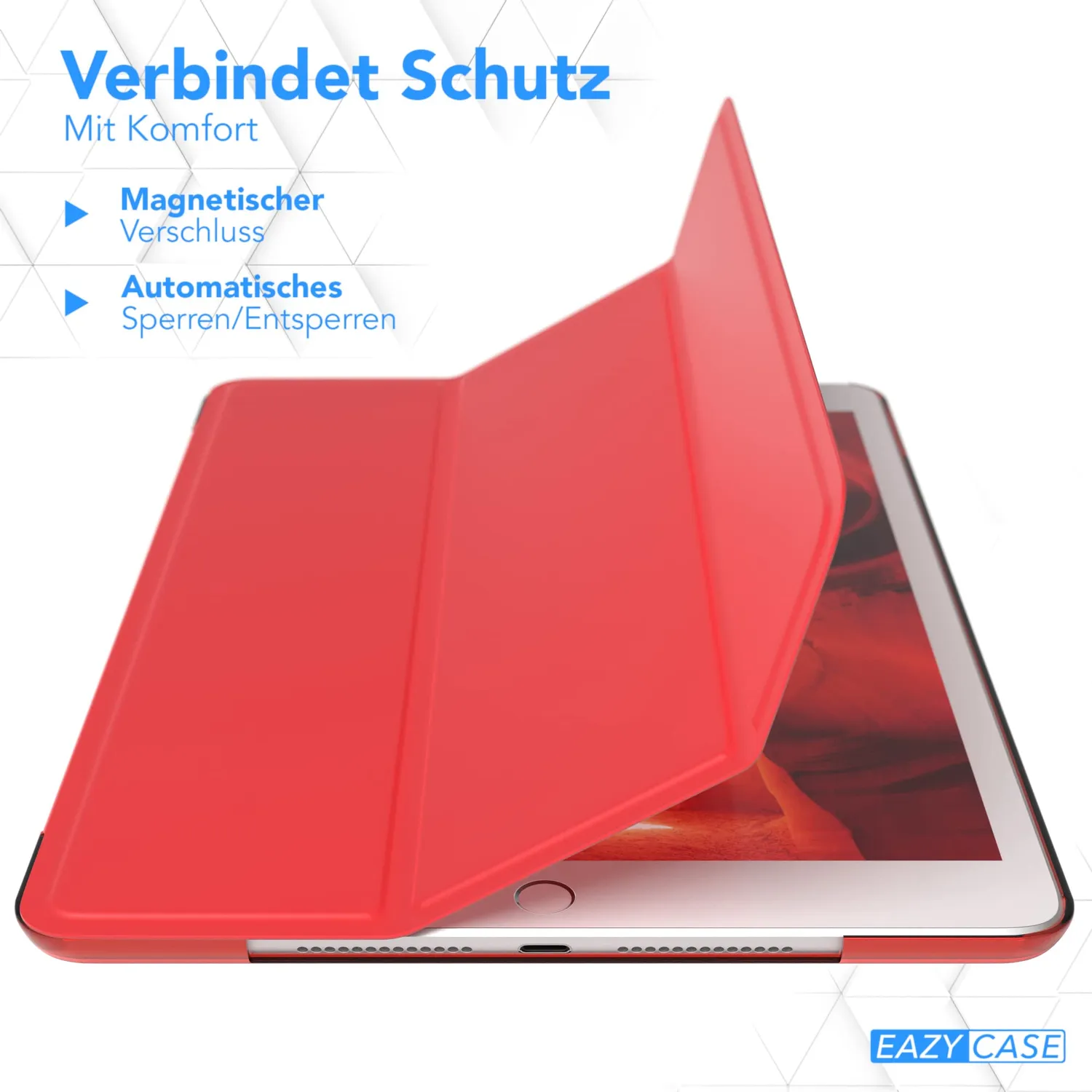 EAZY CASE Smart Cover Tablet Hülle iPad Air 3 Pro 10,5 Rot Stand