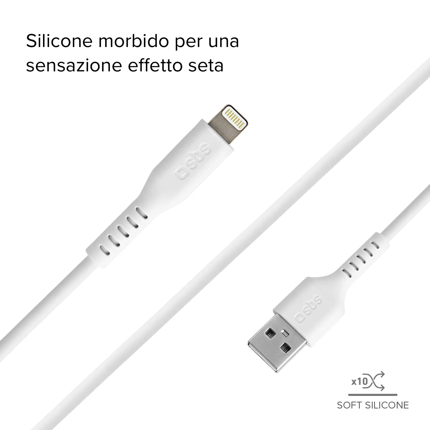 SBS USB Lightning Kabel 1m MFi