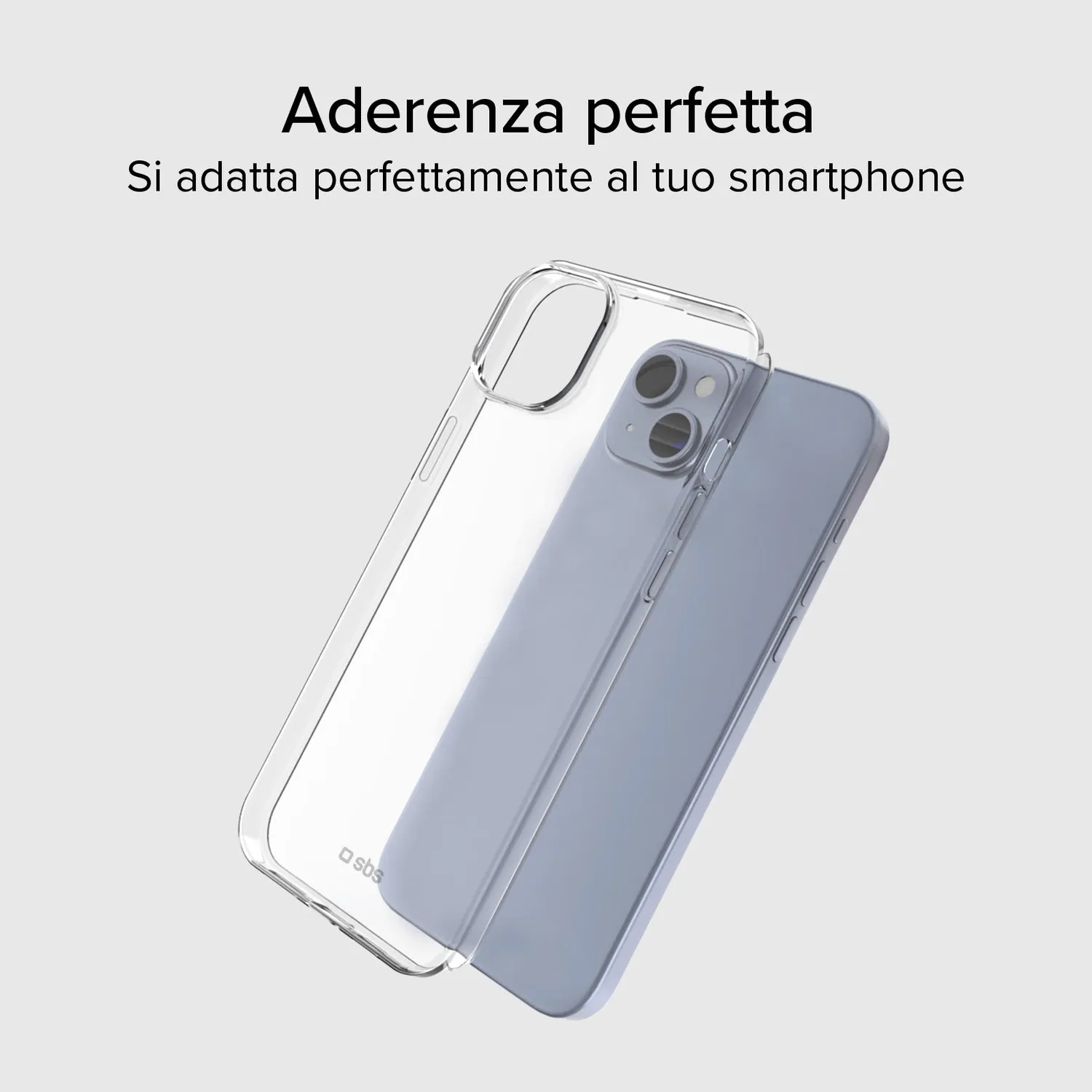 SBS iPhone 15 Plus/14 Plus Hülle transparent Skinny dünn