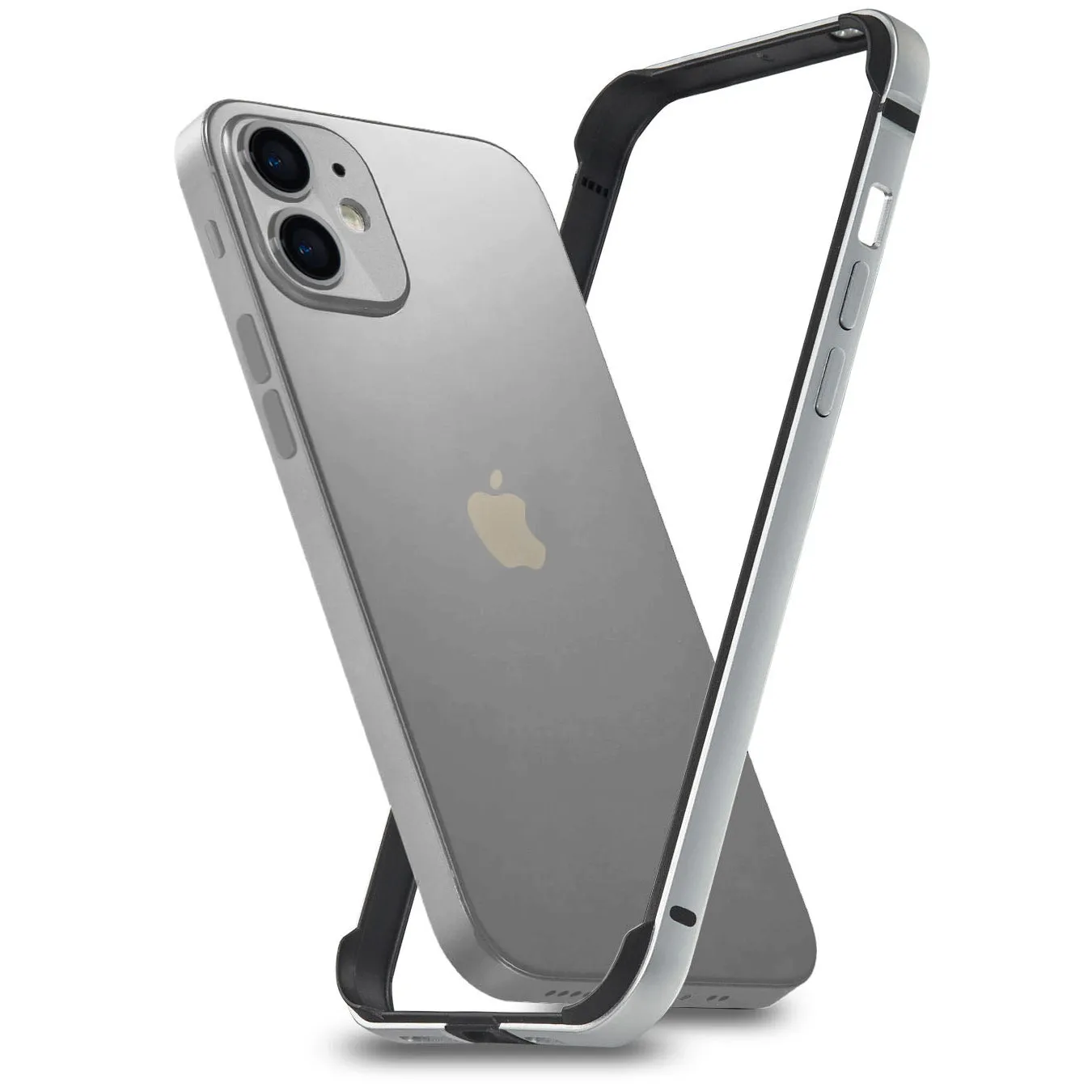 arktis AirZERO Alu Bumper iPhone 14 Hülle Silber