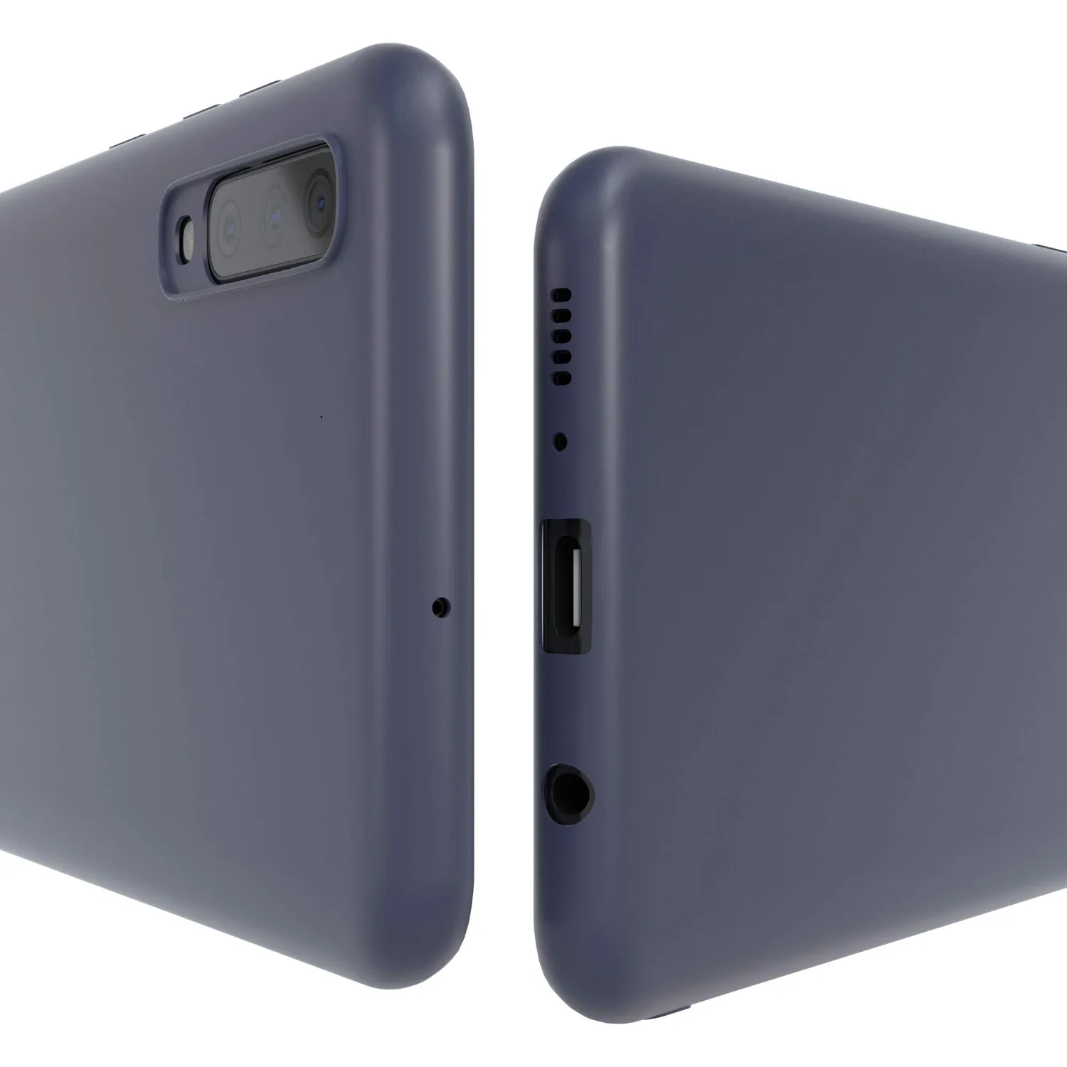 EAZY CASE Samsung Galaxy A70 Hülle Navy Blau 0,8mm