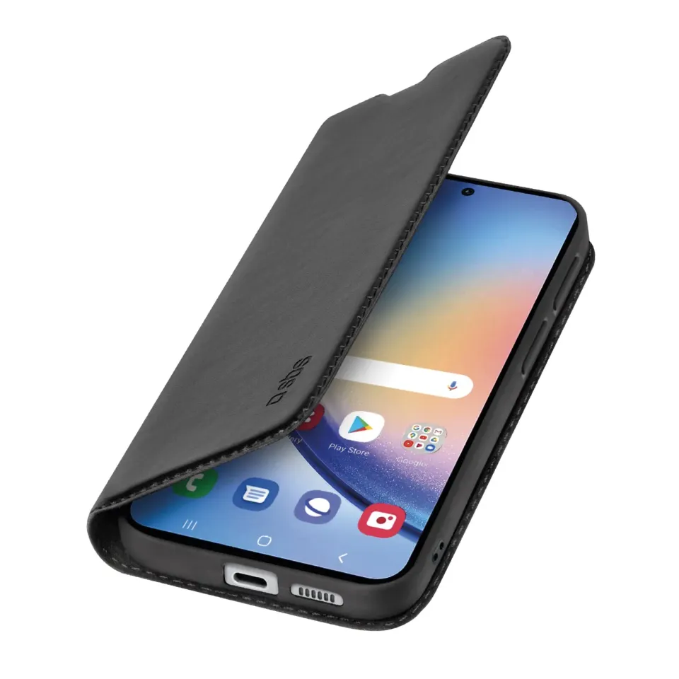 SBS Wallet Smooth Galaxy A35 Handyhülle Schwarz Karten