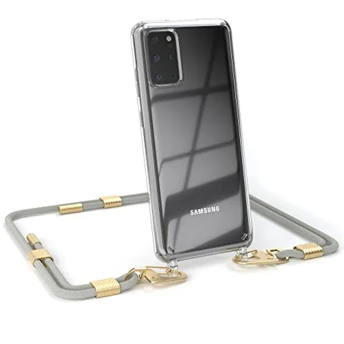 EAZY CASE Galaxy S20 Plus Handykette Taupe Gold stoßfest