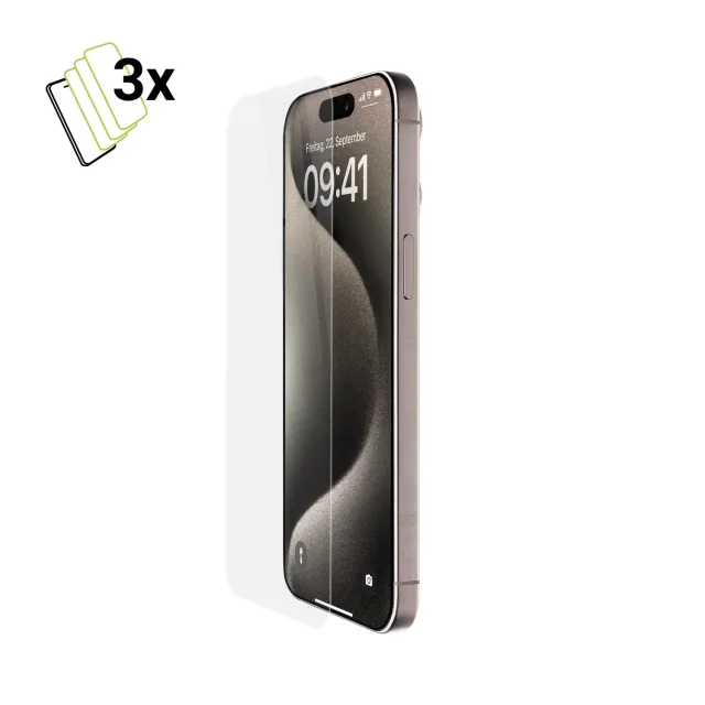Artwizz SecondDisplay iPhone 16 Plus Panzerglas 3er Pack