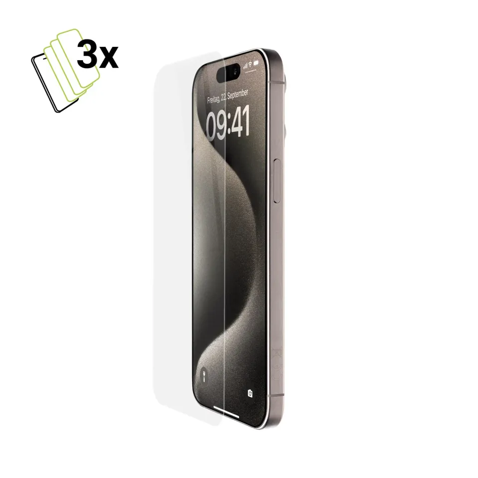 Artwizz SecondDisplay iPhone 16 Plus Panzerglas 3er Pack