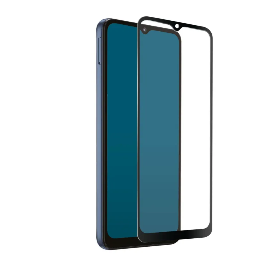 SBS Full Cover Panzerglas Moto E13 Schwarz