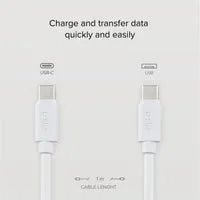 SBS Polo USB-C Kabel 1,5m weiß Silikon