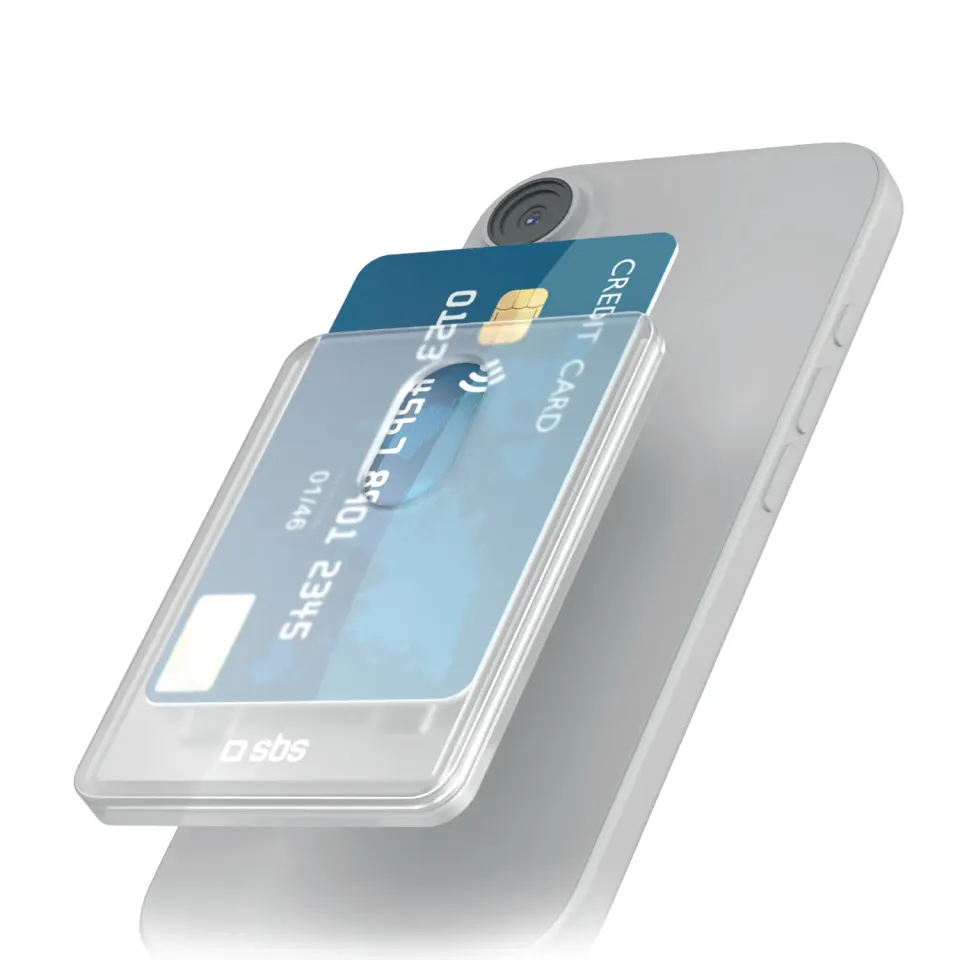 SBS Kartenhalter magnetisch transparent für 2 Karten