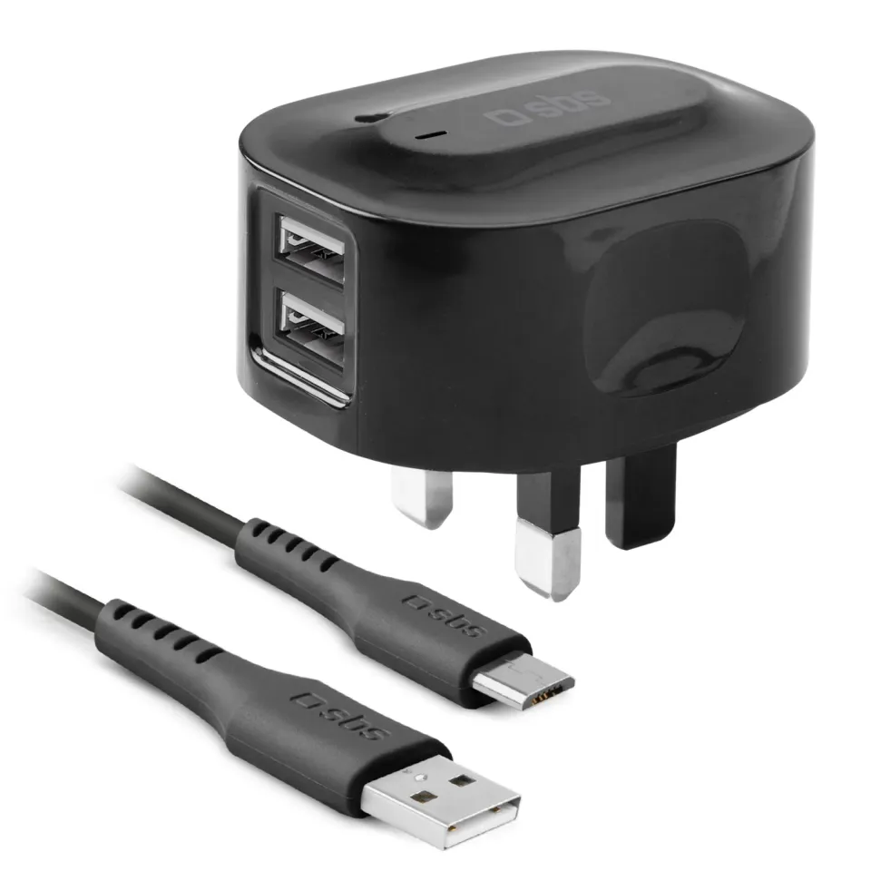 SBS Reise Lade-Set 10W mit Micro-USB Kabel 1m