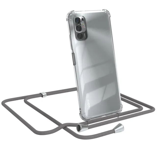 EAZY CASE Redmi Note 10 5G Handykette Anthrazit TPU