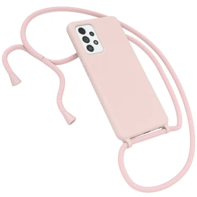 EAZY CASE Galaxy A52 Handykette Alt Rosa mit Band verstellbar