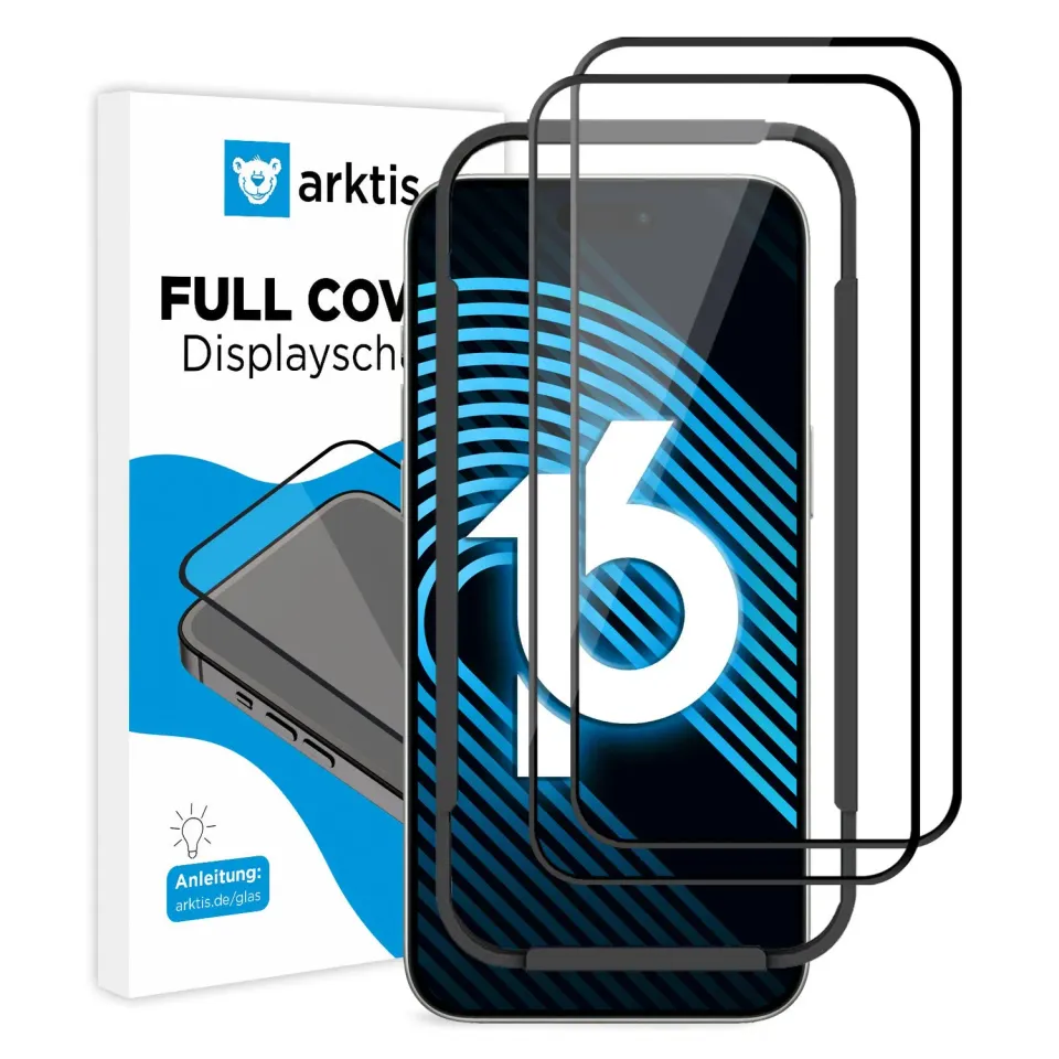 arktis iPhone 16 Pro Max Panzerglas hüllenfreundlich 1 Stück