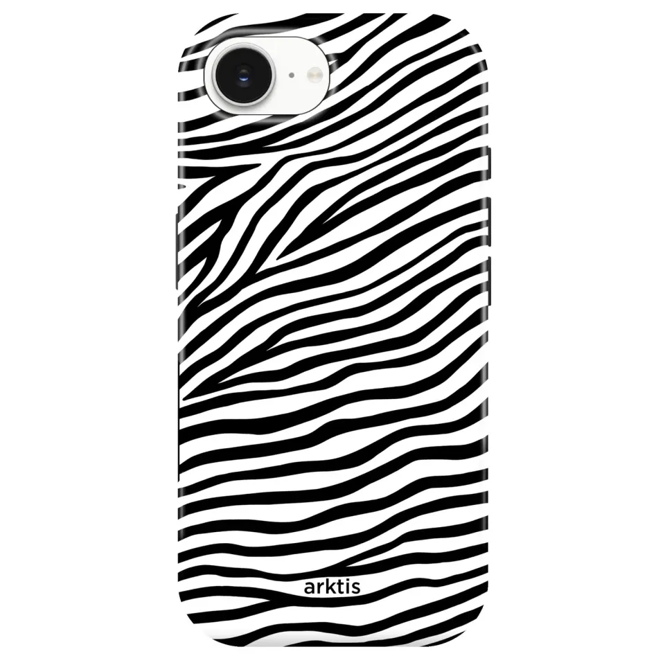 arktis iPhone 16e Hülle Zebra MagSafe Print
