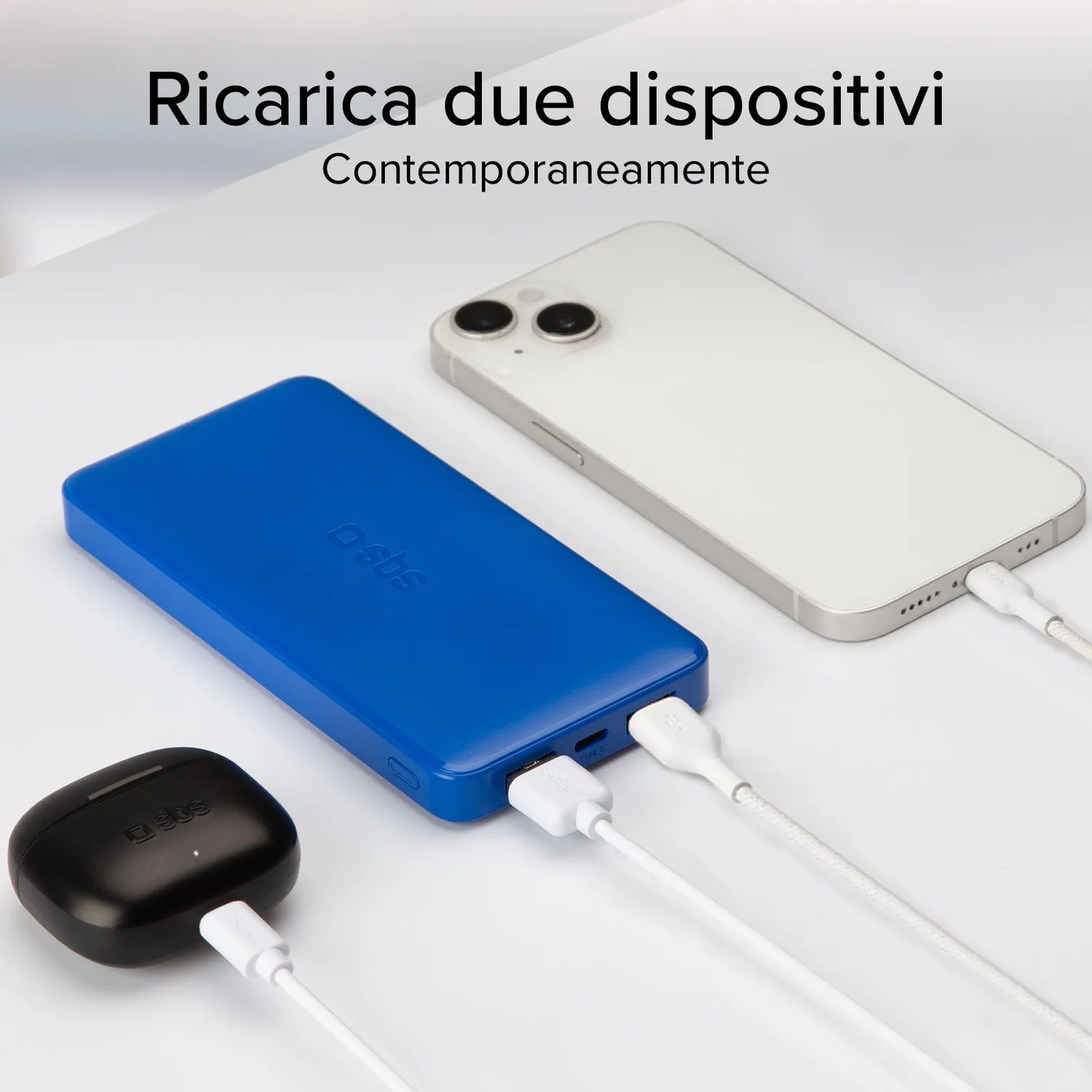 SBS 10000 mAh Powerbank extra slim Intelligent Charge