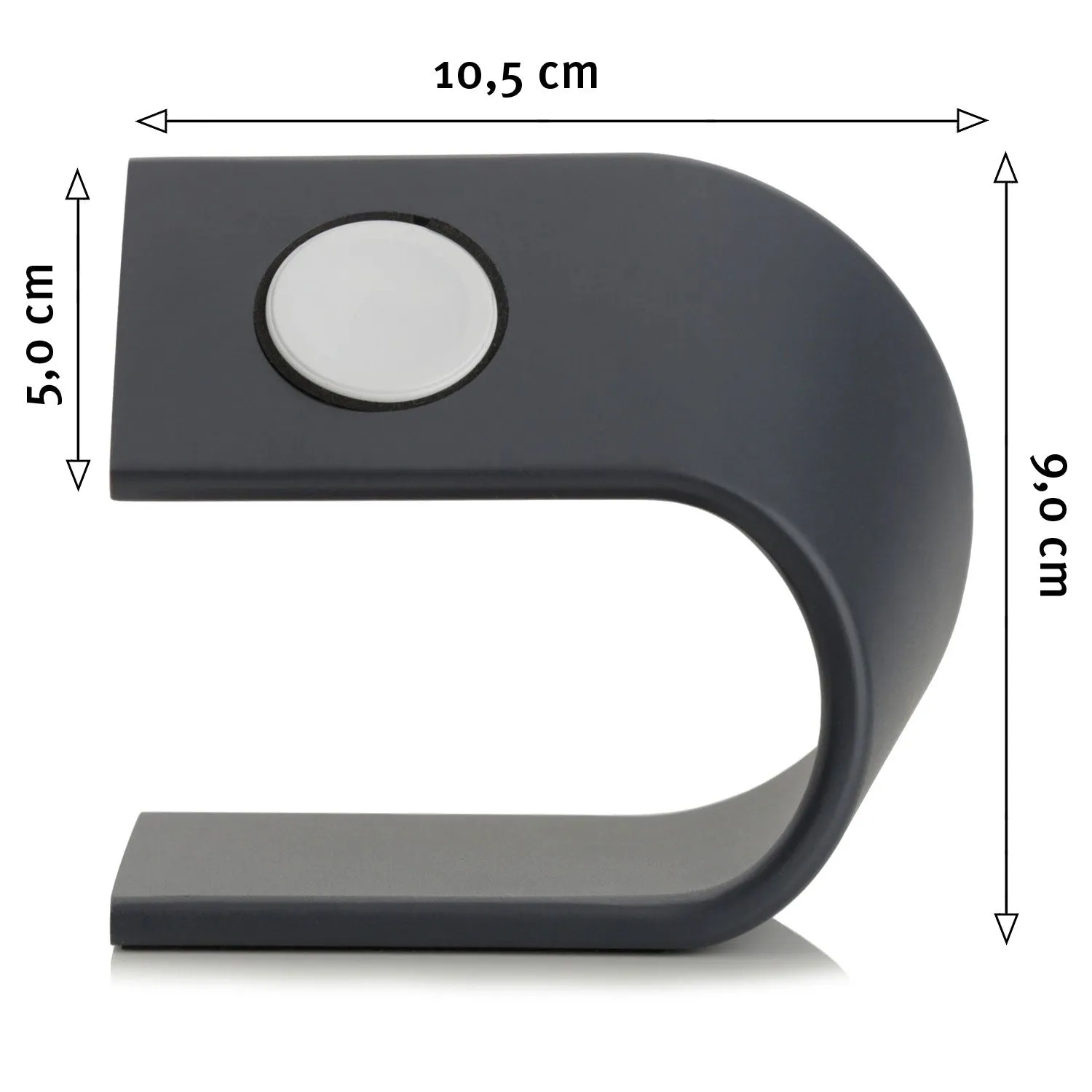 arktisband Aluminium Apple Watch Ständer schwarz