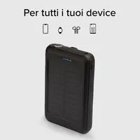 SBS Solar Powerbank 5000 mAh mit Wireless Charging