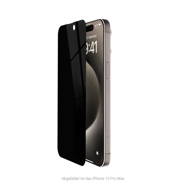 Artwizz PrivacyGlass iPhone 16 Pro Max Panzerglas Blickschutz