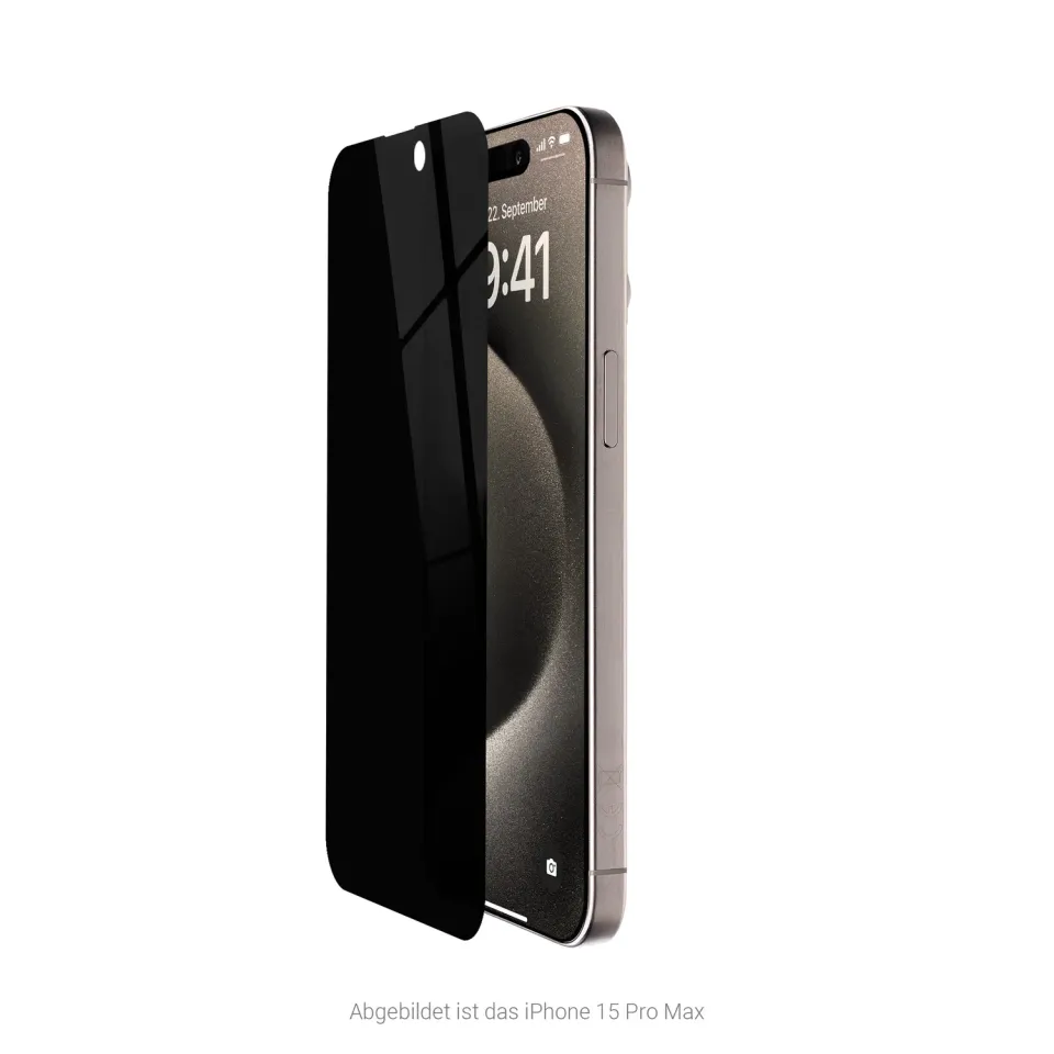 Artwizz PrivacyGlass iPhone 16 Pro Max Panzerglas Blickschutz