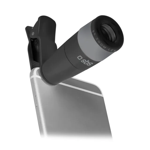 SBS 8X Teleobjektiv für Smartphone mit Clip 3m Fokus