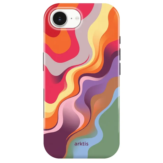 arktis Happy Life iPhone 16e Hülle MagSafe Print
