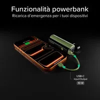 SBS Wild Gear 5000 mAh Powerbank LED-Lampe USB-C