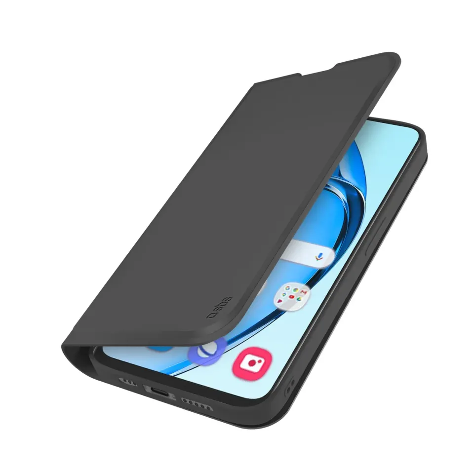 SBS Wallet Smooth Oppo A60 Hülle schwarz Bookstyle