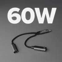 SBS USB-C Audio Lade Adapter 60W PD 13cm