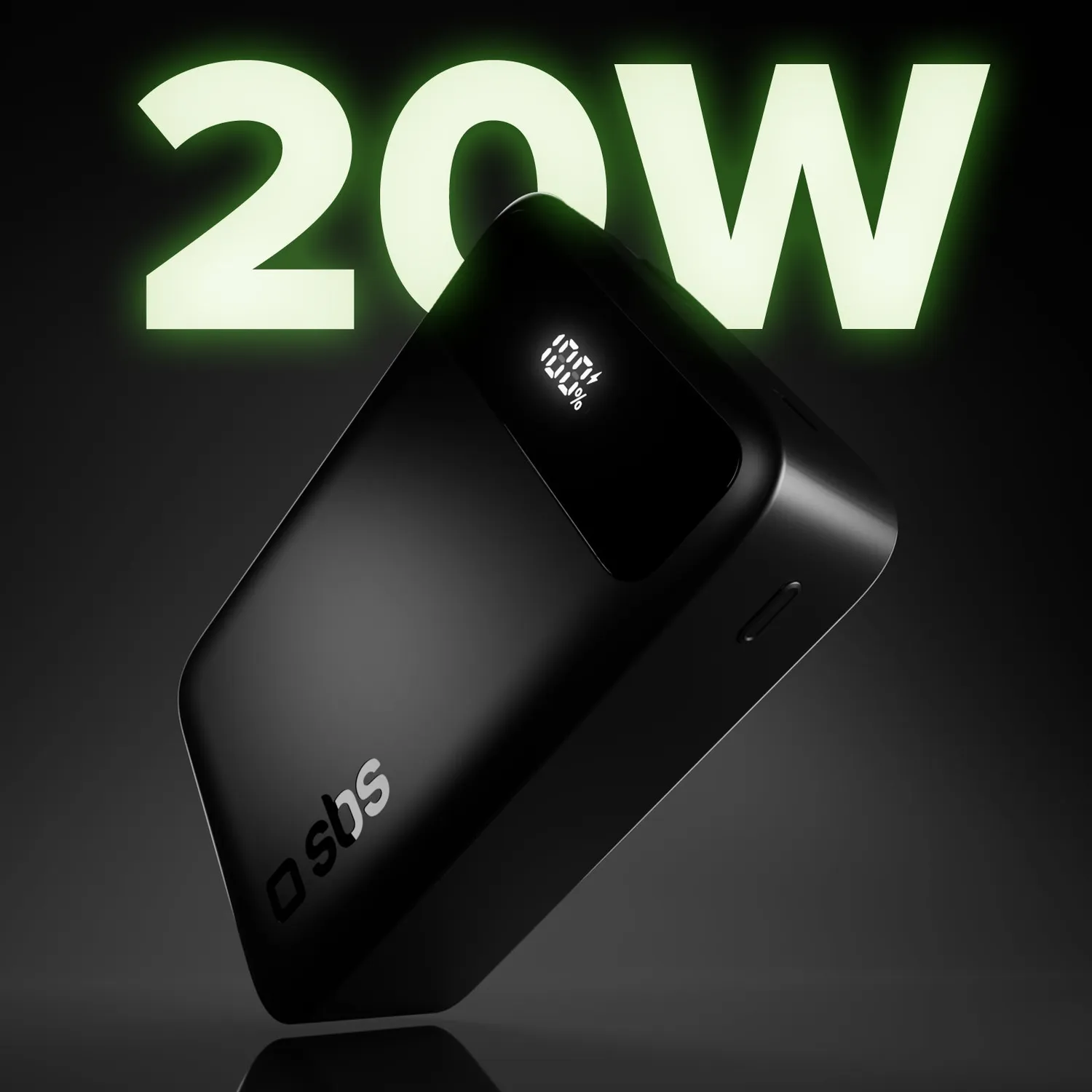 SBS Go Power 20000mAh Powerbank 20W mit Display