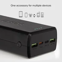 SBS Powerbank 30000mAh 20W USB-C USB-A Schwarz