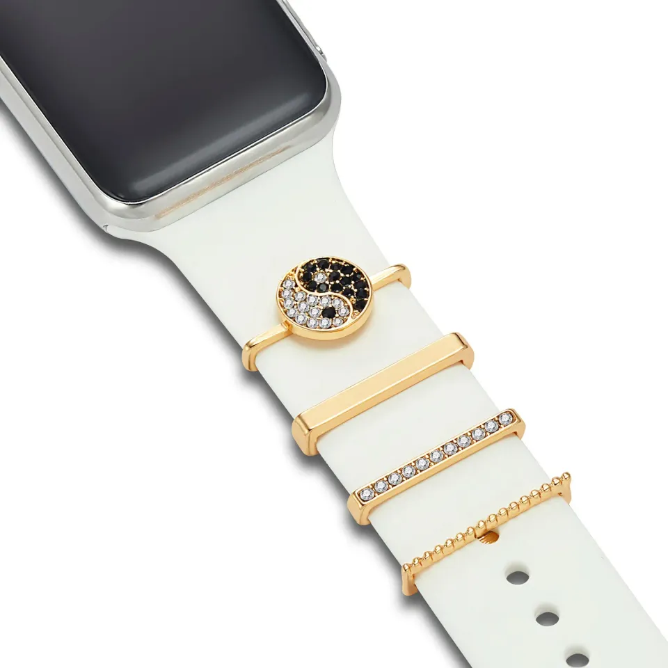 arktisband Apple Watch Charms Yin & Yang Anhänger Gold
