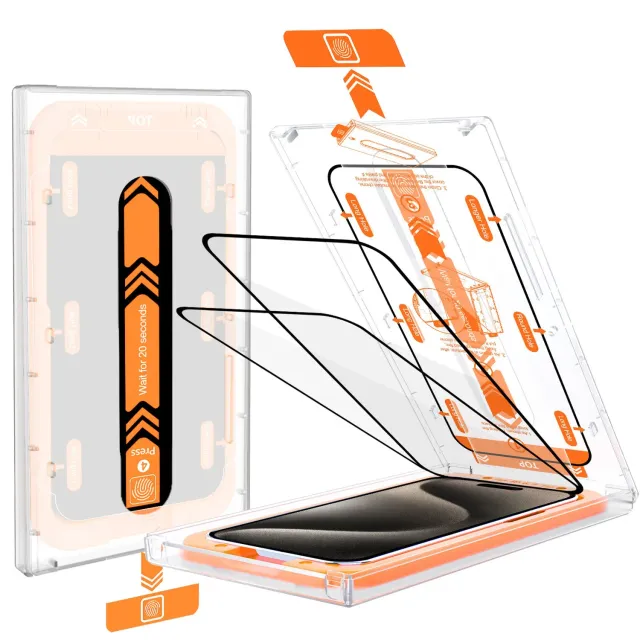 arktis REVOLUTION iPhone 15 Pro Max Panzerglas 2er Set