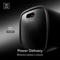 SBS 30W USB-C Wandladegerät UK-Stecker PD Reise