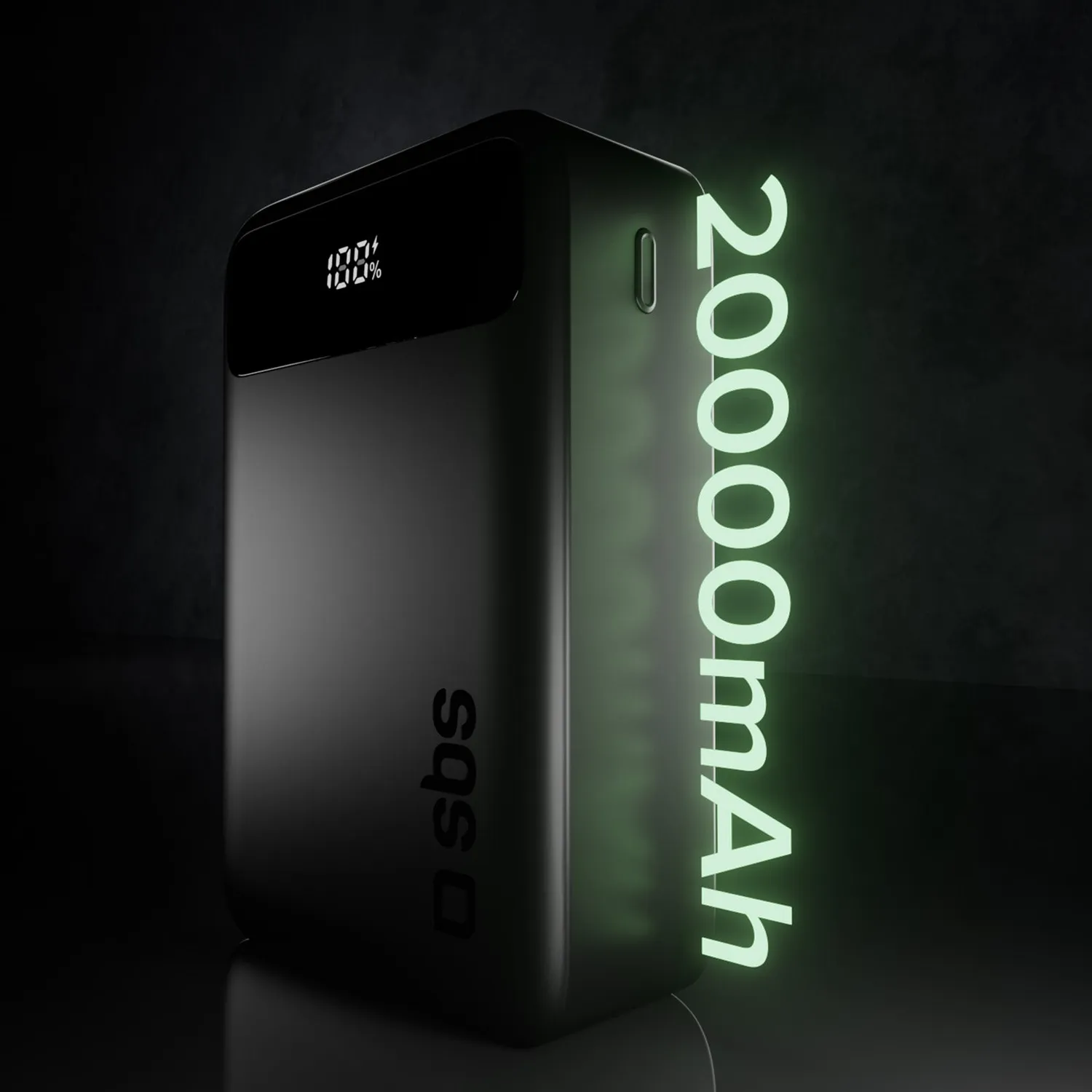 SBS Go Power 20000mAh Powerbank 20W mit Display