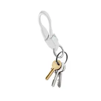 SBS USB Lightning Ladekabel mit Schlüsselring weiß kurz